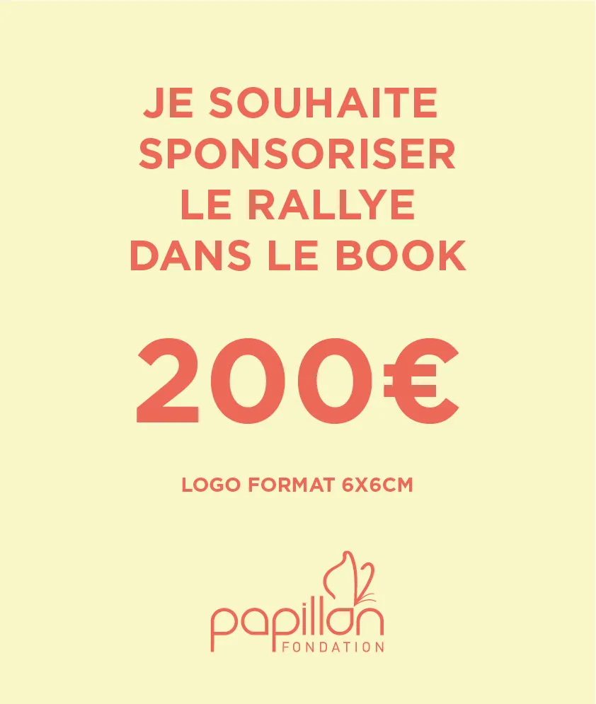 (Option)Rallye des papillons - Sponsor 200,00 €